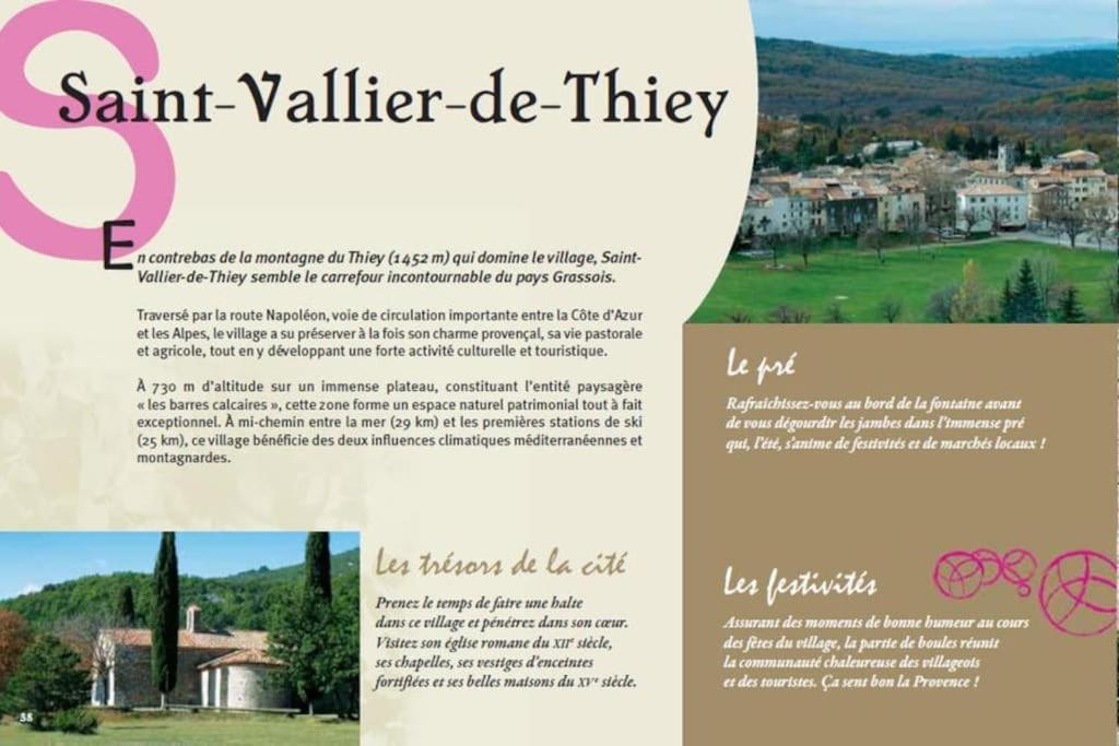 La Casetta Du Village, Calme Et Exterieur Saint-Vallier-de-Thiey Esterno foto